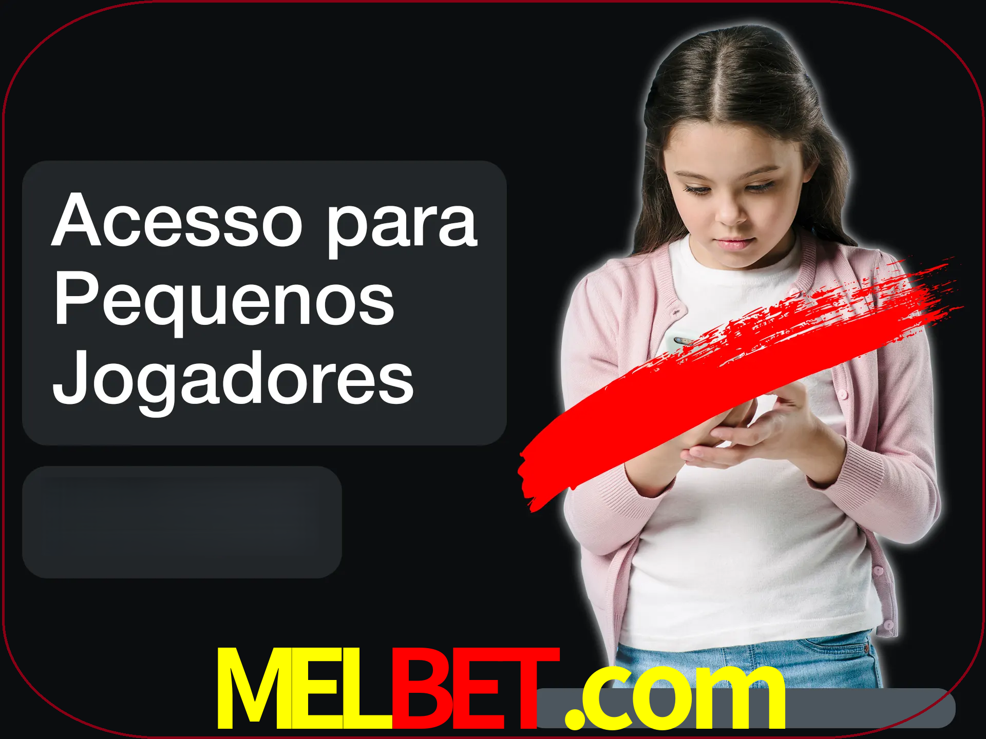 As crianças não podem jogar jogos de cassino.