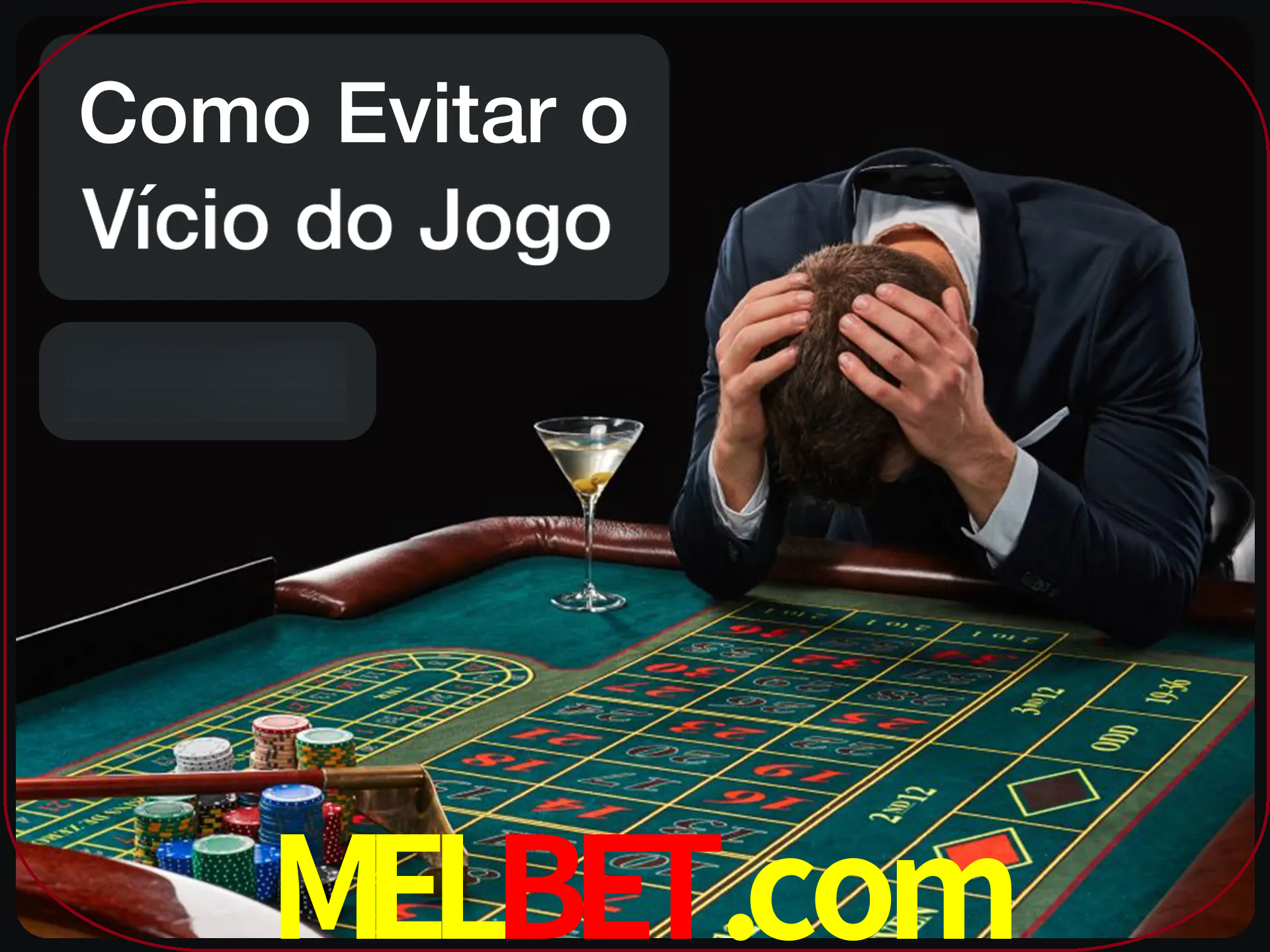 Você é responsável por cada uma de suas apostas.